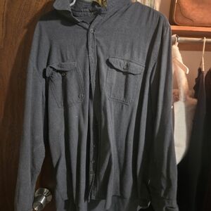 Faded Glory Men's Dark Gray Shirt Jacket